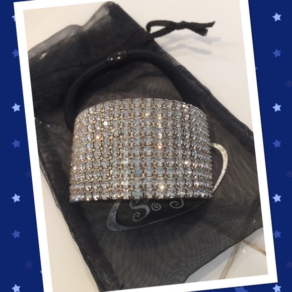 CUBIC ZIRCONIAN hair band sparkle exquisit NWOT - Picture 3 of 4