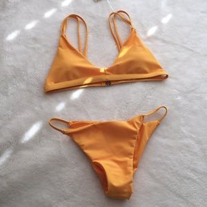 Zaful yellow bathing suit