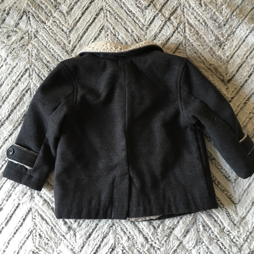 12-18 mo Old Navy Gray Pea Coat - Picture 4 of 6