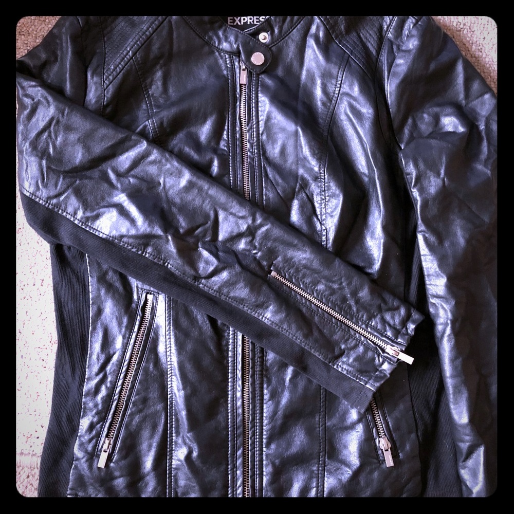 Express Minus the leather moto jacket