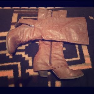 Fergucious stacked heel boots