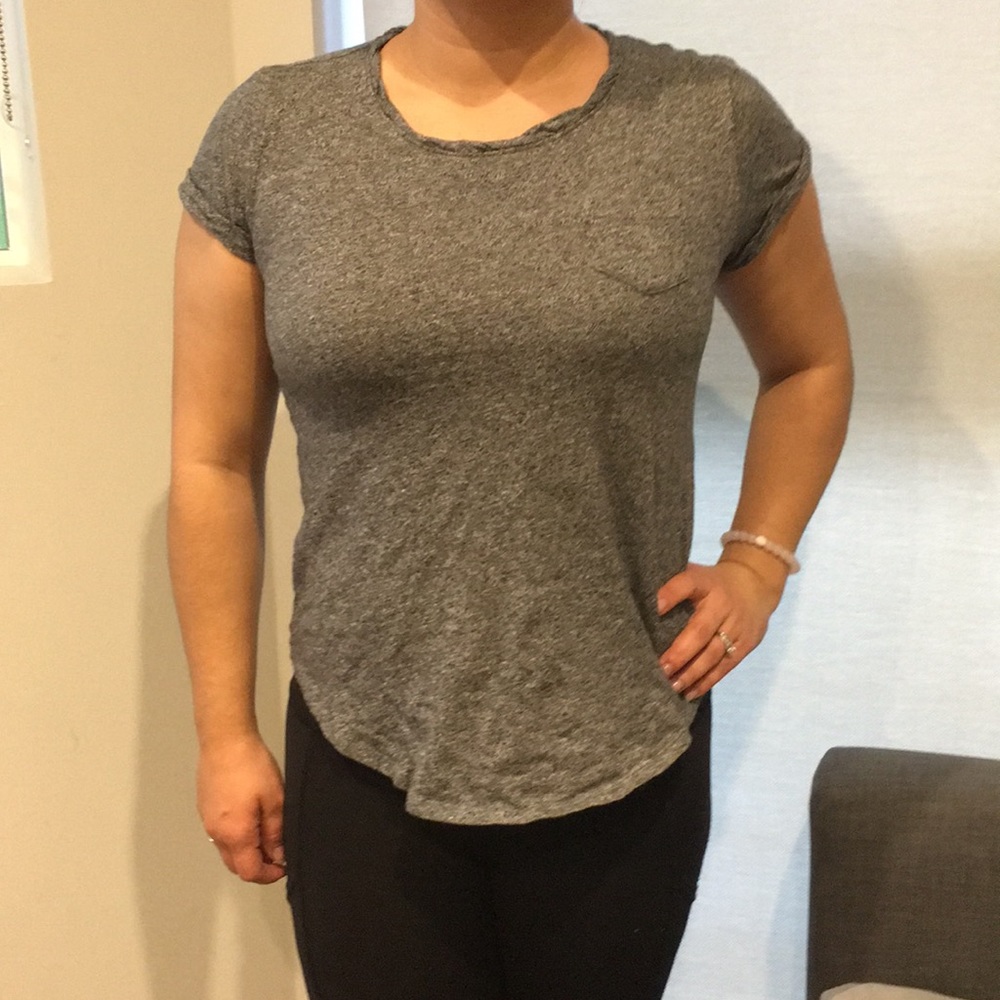 Anthropologie Plain Gray T