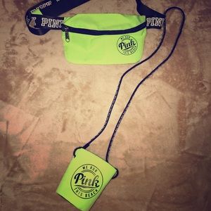 Spring Break fanny pack and coozie set