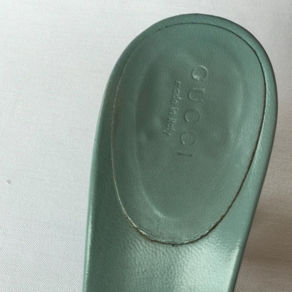 GUCCI GG Canvas Bamboo Horsebit Open-Toe Sandals - Picture 5 of 8