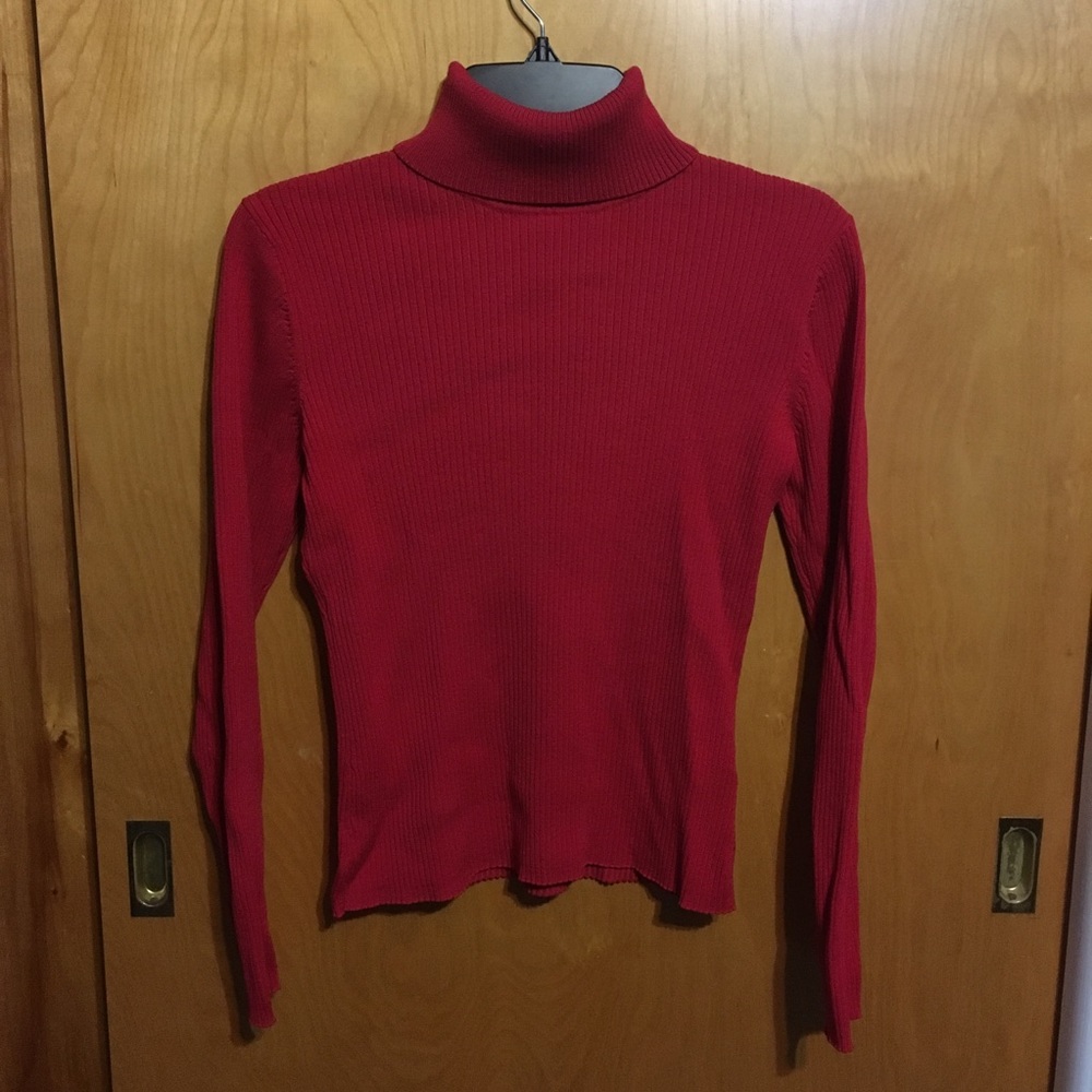 Red Turtleneck Sweater