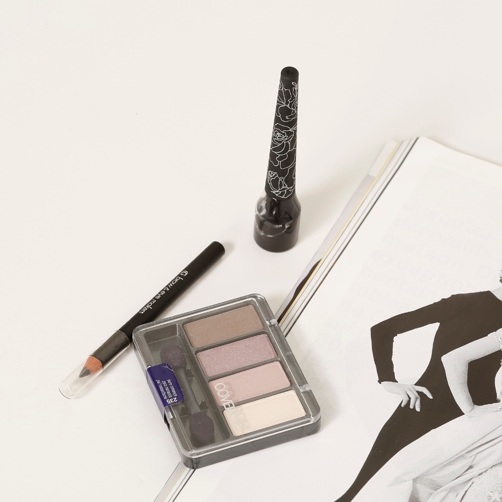Kat Von D Eyeliner & a Covergirl Pencil & Palette