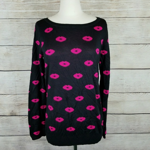 The Limited Sweaters - The Limited WOOL Blend Kisses Sweater SZ M