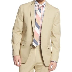 Bar III-Beige Twill 2Vent 2Button Blazer 36R NWT