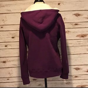 Purple North Face fleece lined hoodie!