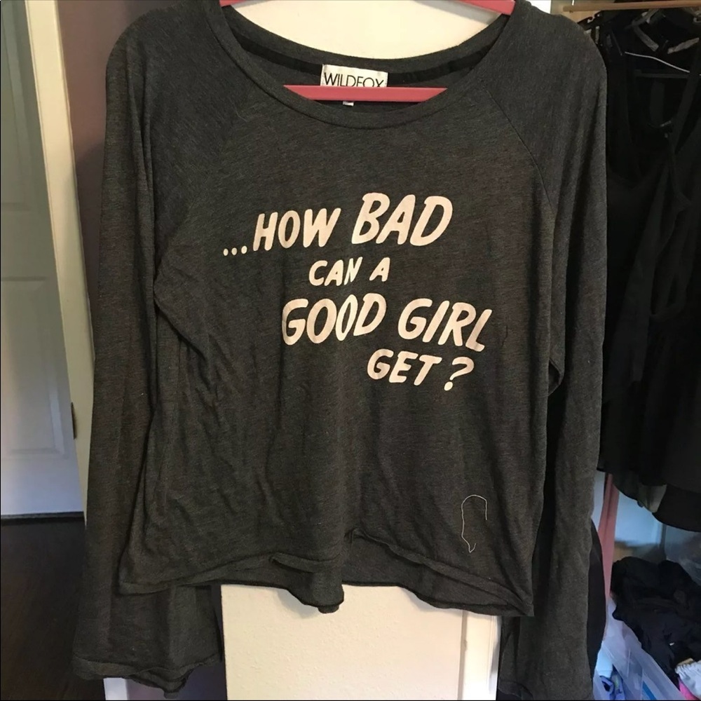 Wildfox How Bad Can A Good Girl Get? Long Sleeve