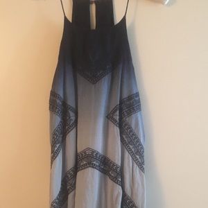 Ombre embroidered tunic