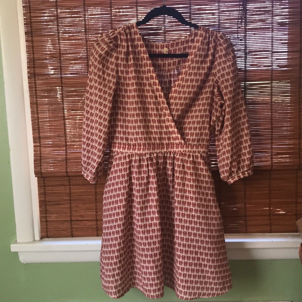 Willow & Clay Patterned Long Sleeve Dress