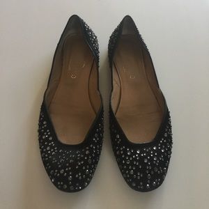 Valentino rhinestone flats