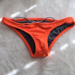 Orange Jolyn bathing suit bottoms