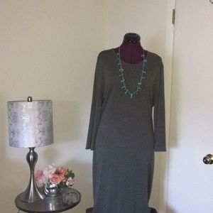 Grey fitted dress