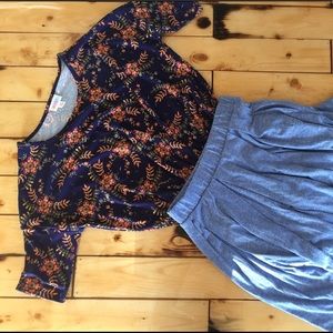 XS lularoe Irma, high low tunic top