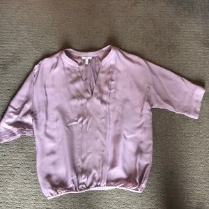 Joie Lavender/pink silk blouse