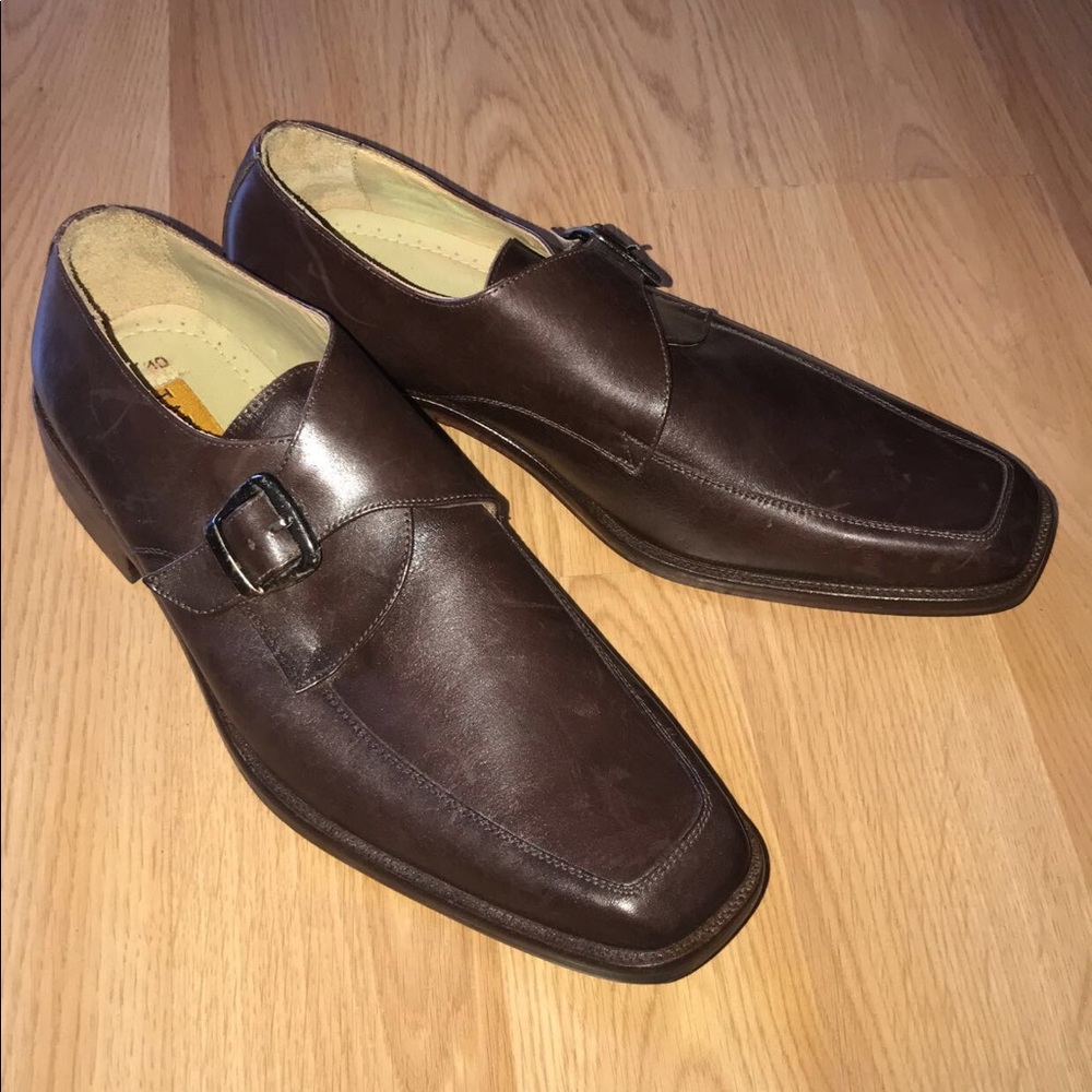 Men’s Italian leather brown loafers