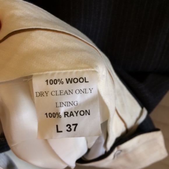 *DONATED* Today's Man Charcoal Gray Suit 43L - Picture 5 of 5