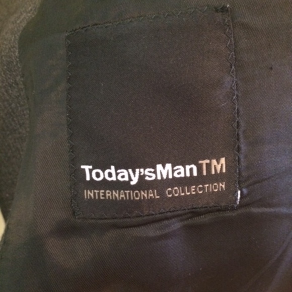 *DONATED* Today's Man Charcoal Gray Suit 43L - Picture 4 of 5