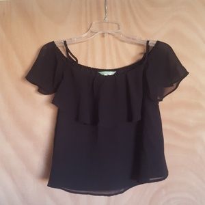 Chiffon Crop Top