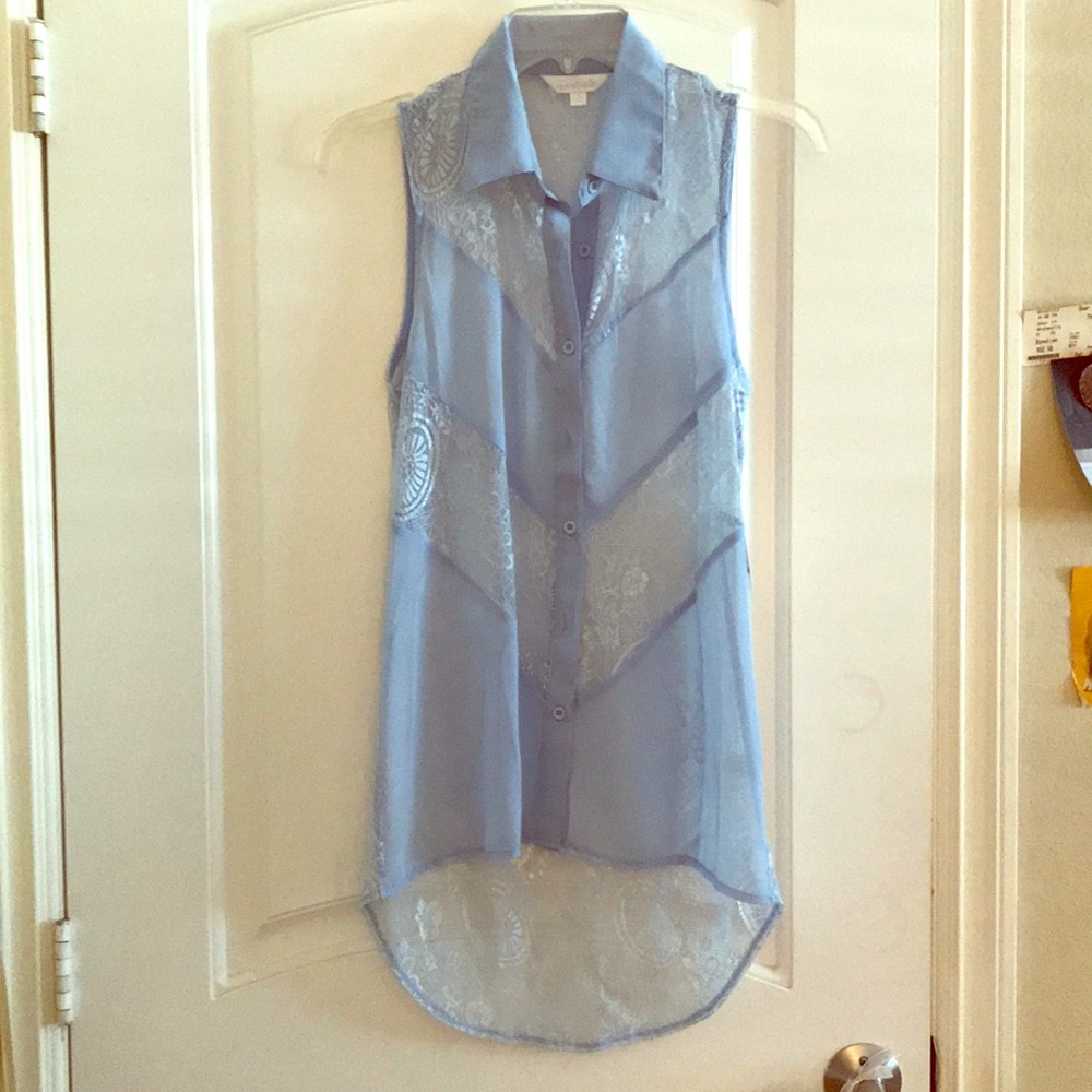 Charming Charlie Lace, Sheer Shirt