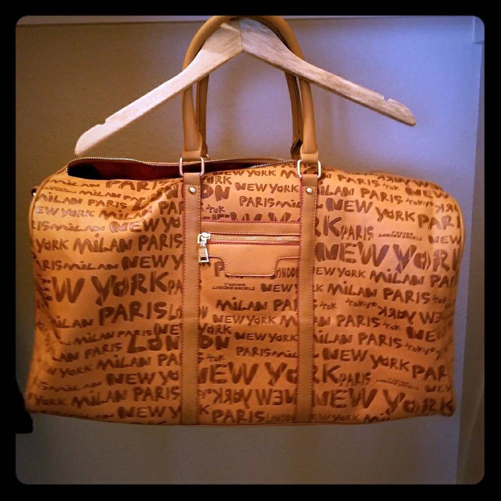 Paris travel duffel bag