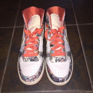 Nike High top sneakers with floral print