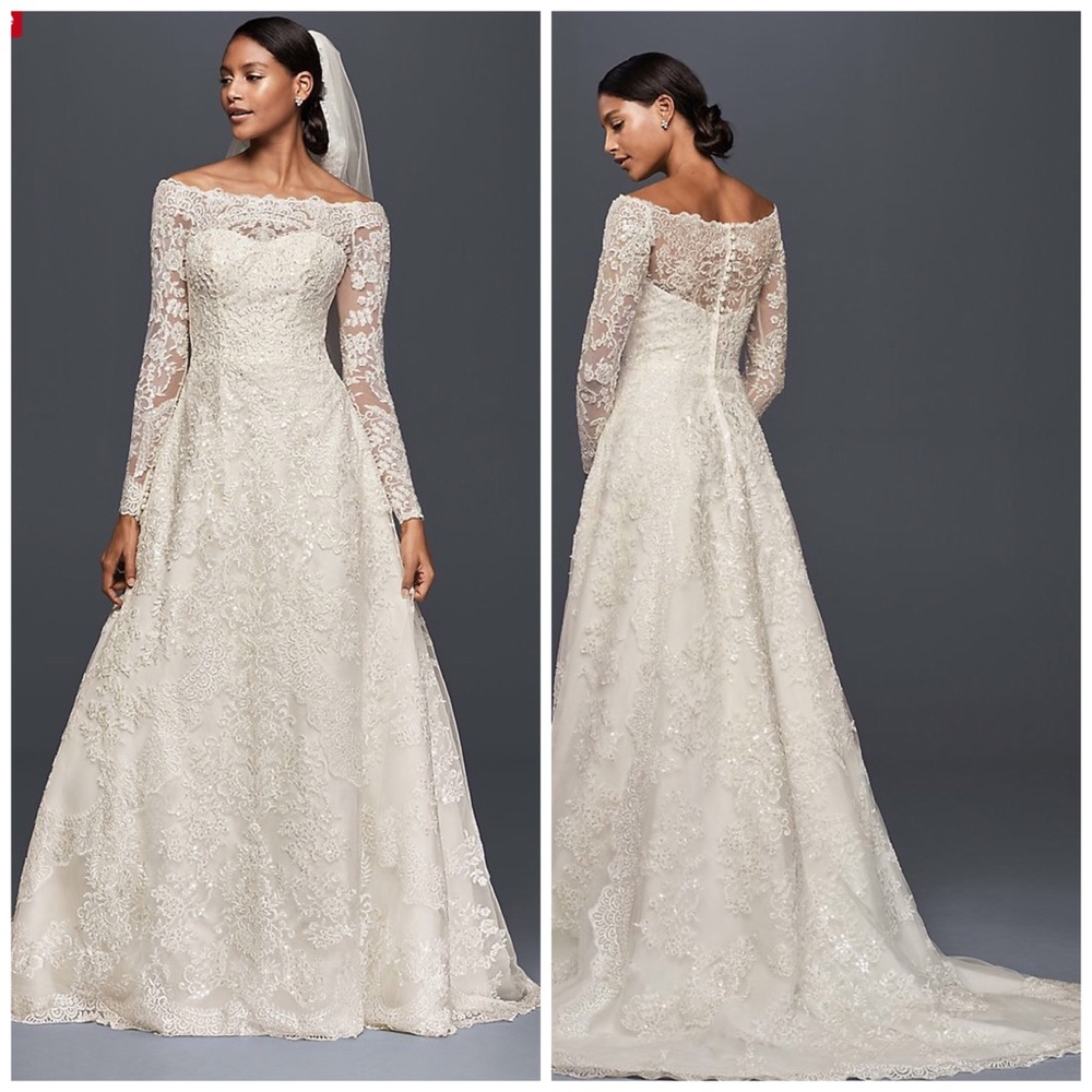 Wedding Dress Ivory Lace Off Shoulder