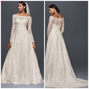 Wedding Dress Ivory Lace Off Shoulder