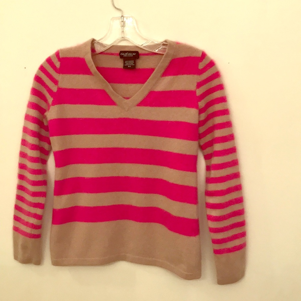 Lovely striped 100% cashmere top