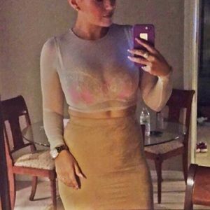 Windsor suede midi skirt