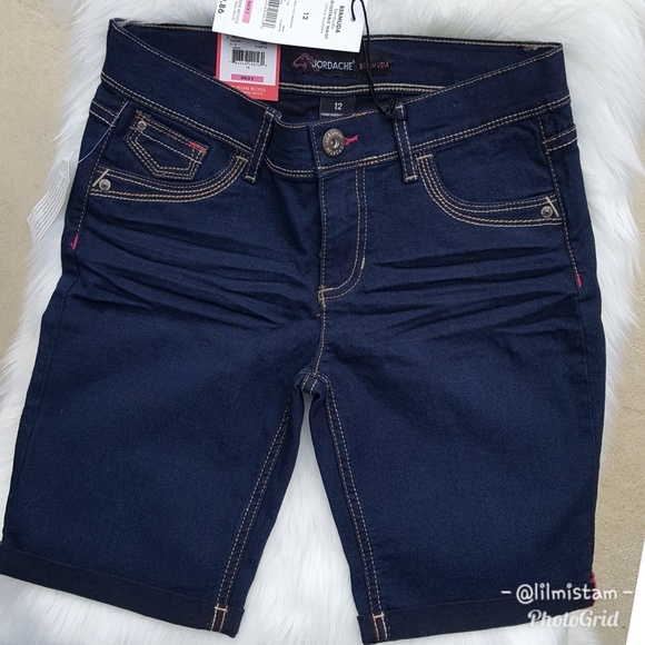 {2 for $10}Girls Jordache Denim Bermuda Shorts - Picture 2 of 8