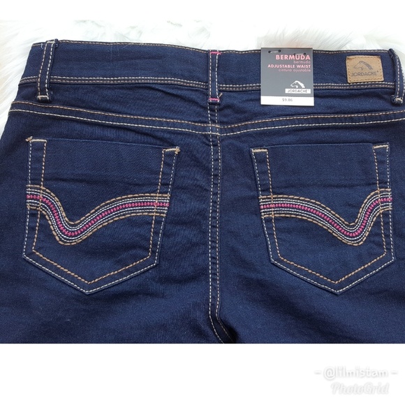 {2 for $10}Girls Jordache Denim Bermuda Shorts - Picture 4 of 8
