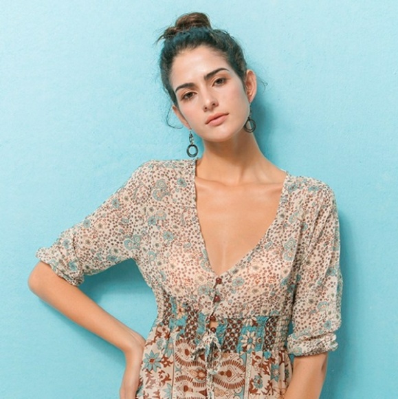 Double Circle Dangle Earrings - Picture 4 of 6