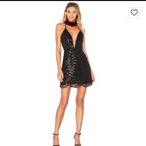 Saylor black sequin dress