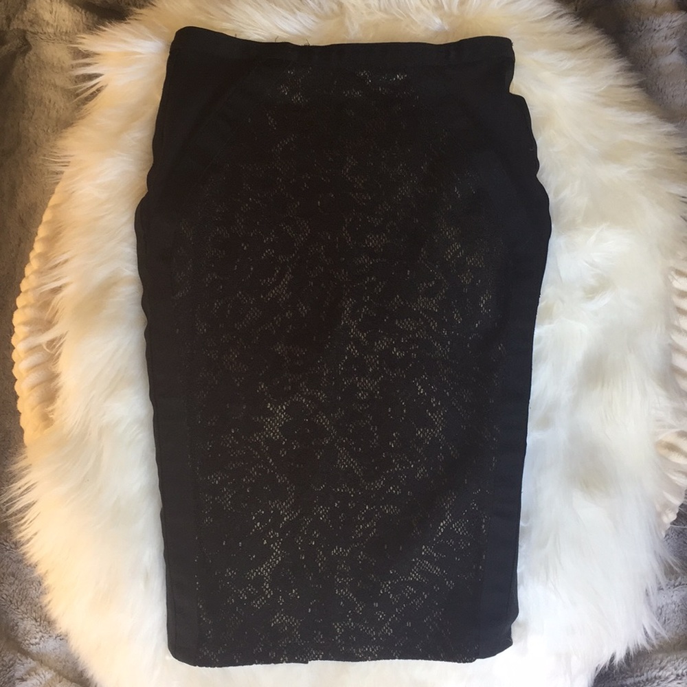 Jessica Simpson small black stretch pencil skirt