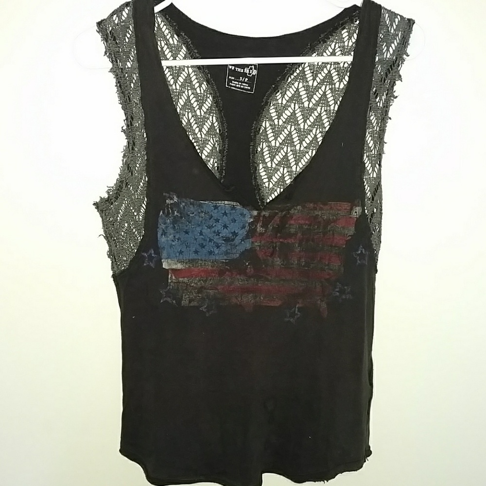 We the Free tank top with lace back