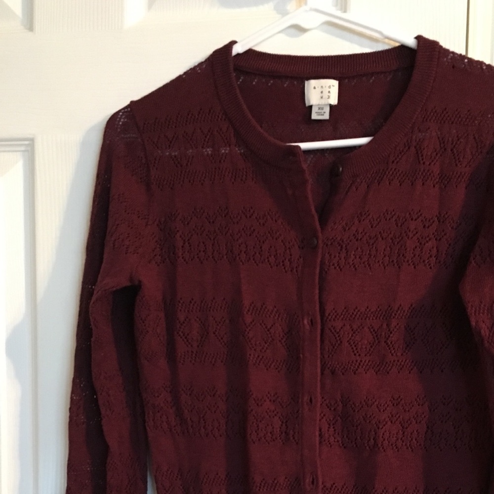 Cute maroon cardigan from target