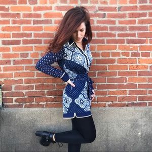 Express handkerchief pattern romper