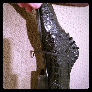 Ralph Lauren polo alligator croc dress shoes