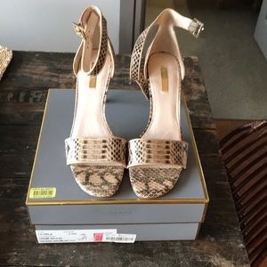 Louise et Cié nude snakeskin heeled sandal 9.5m