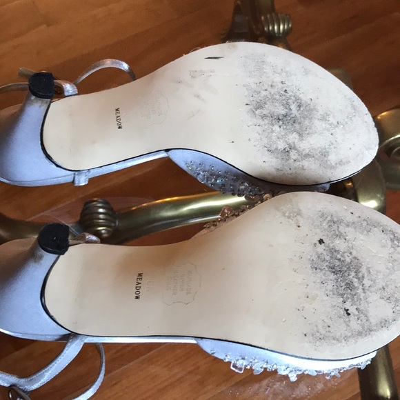 NYE  🥂 Silver Cocktail Sandal with Sequins - Picture 3 of 5