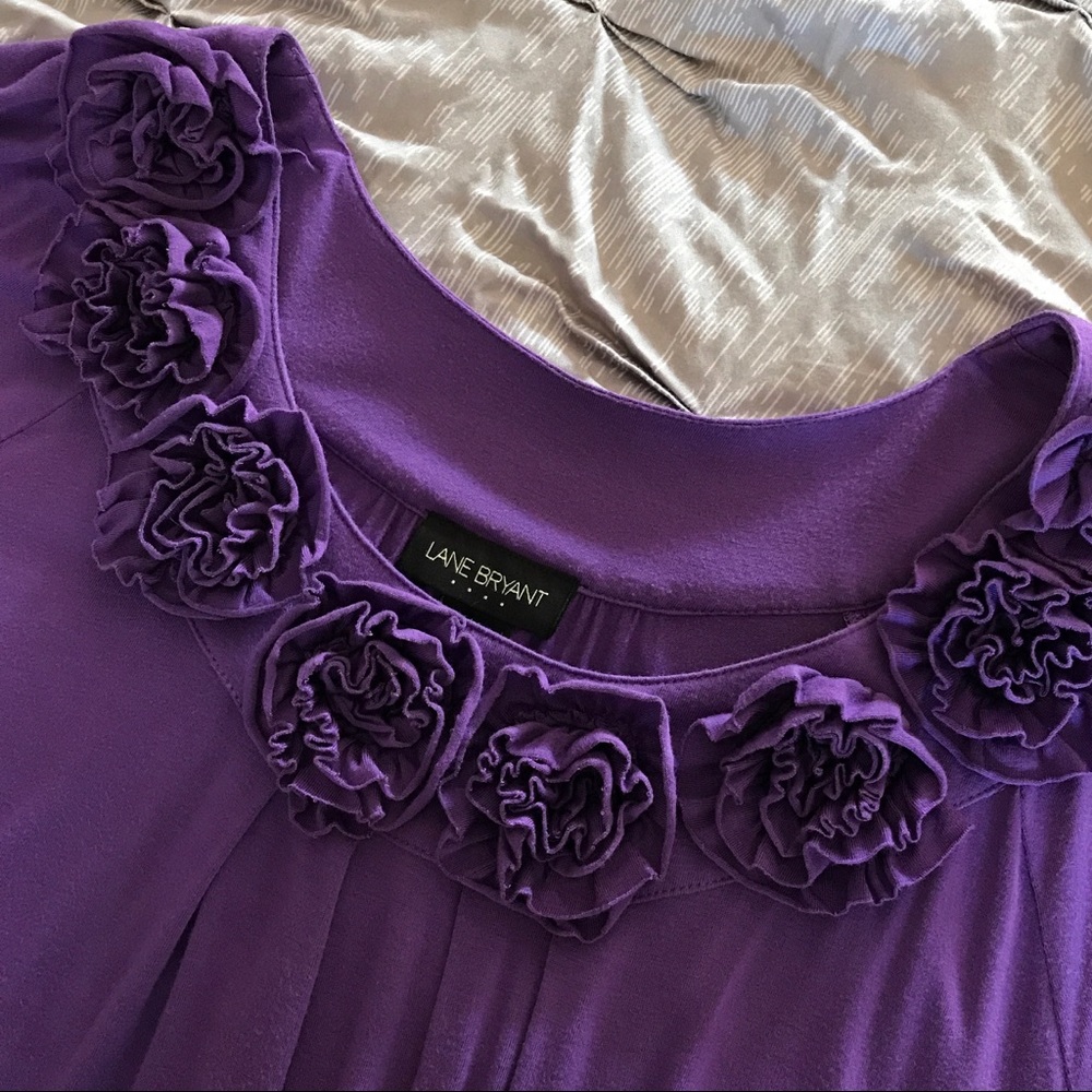 Floral embellished knit top from Lane Bryant