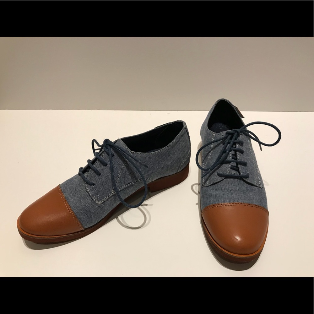 Brand New G.H. Bass & Co Natural Evelyn Oxford 6