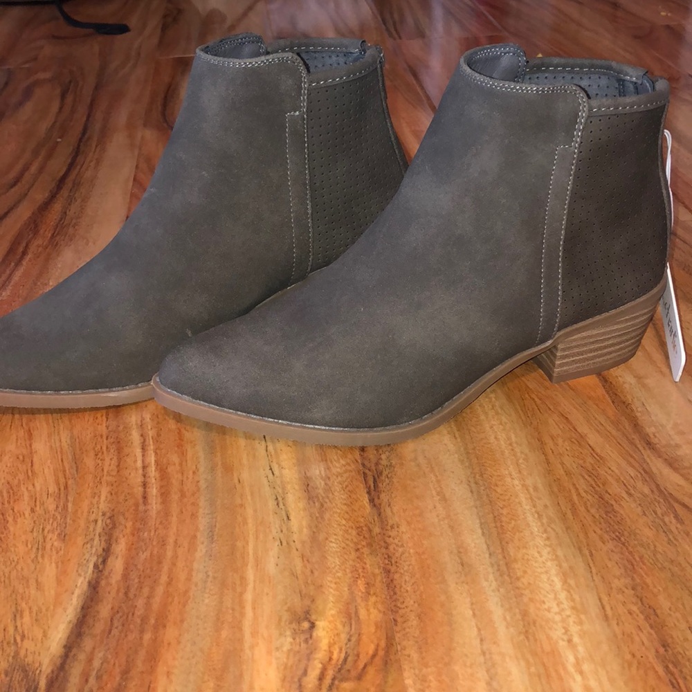 Olive/ Grey ankle boots (charming Charlie’s)