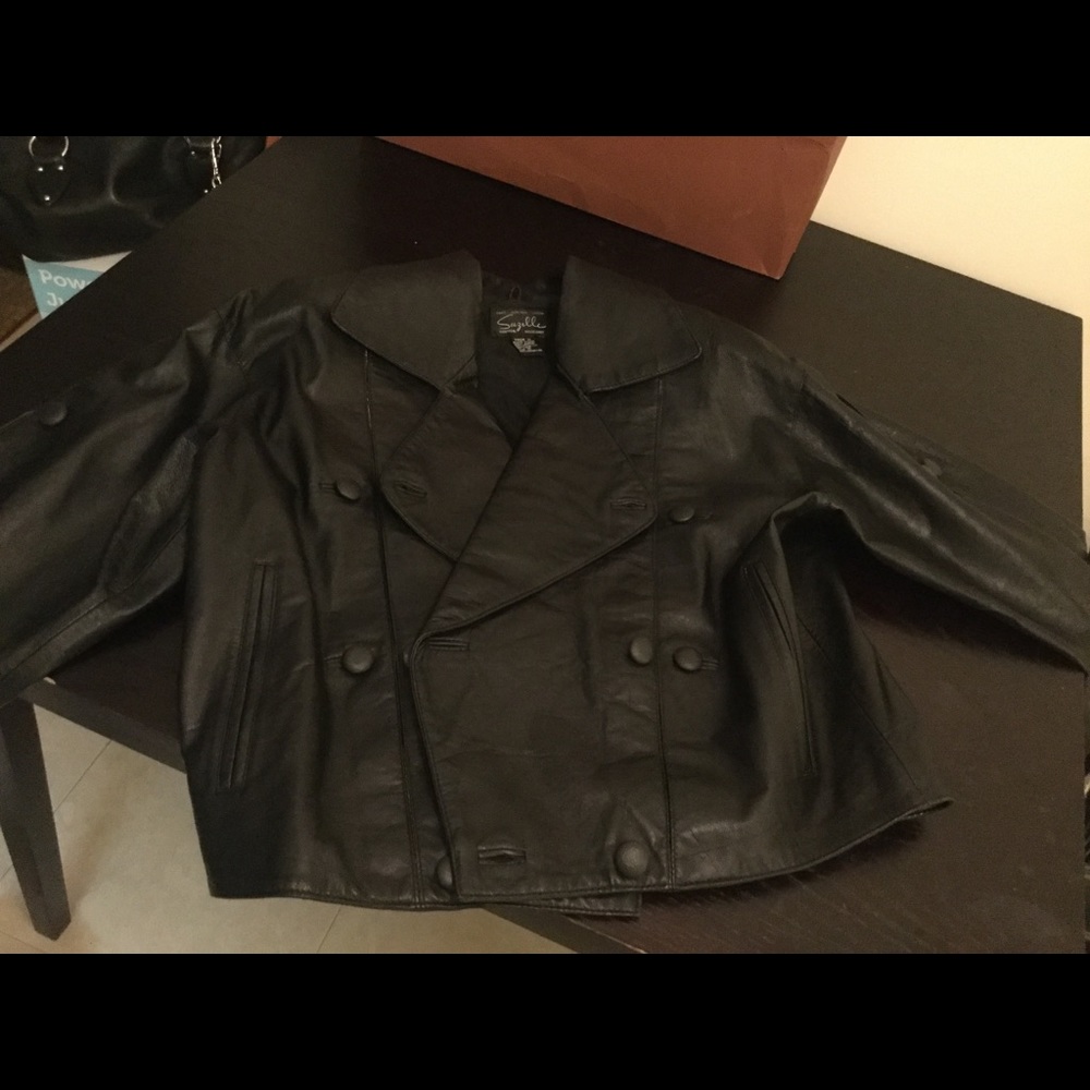 black leather jacket great condition