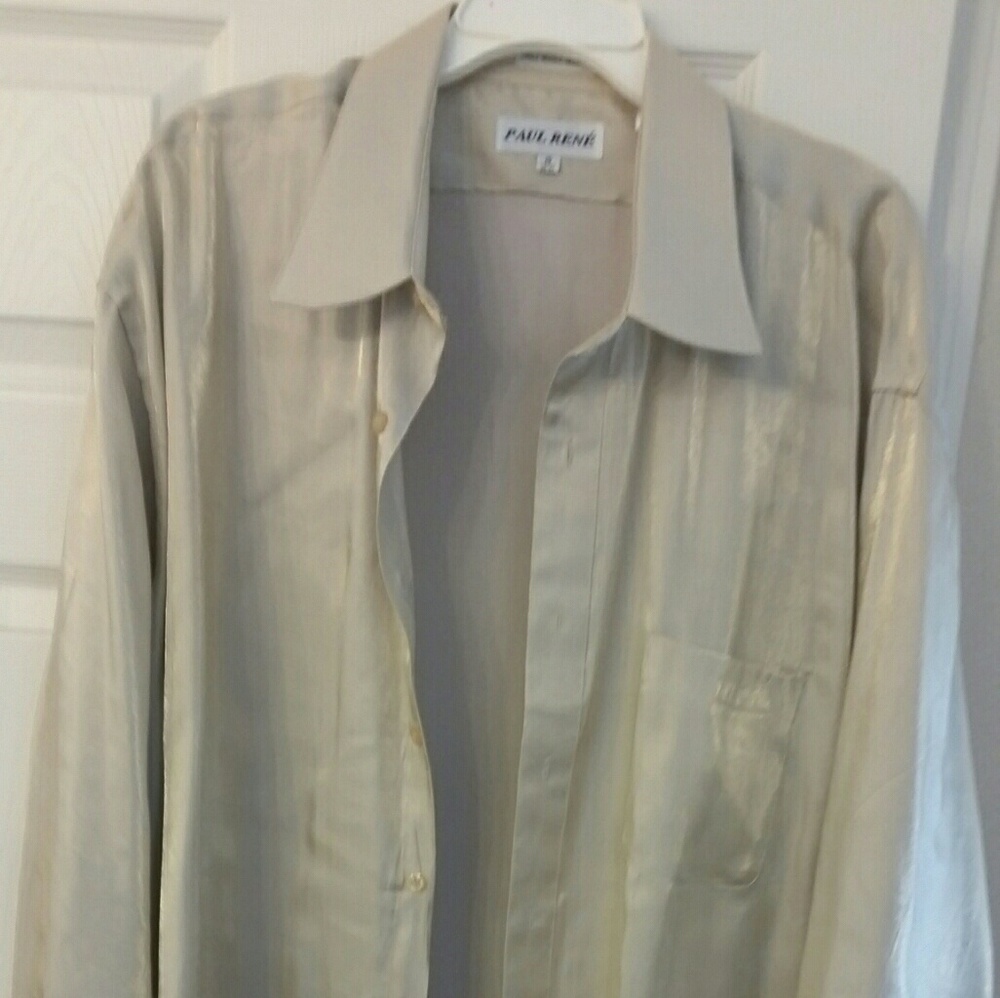 NWOT PAUL RENE LONG SLEEVE SHIRT