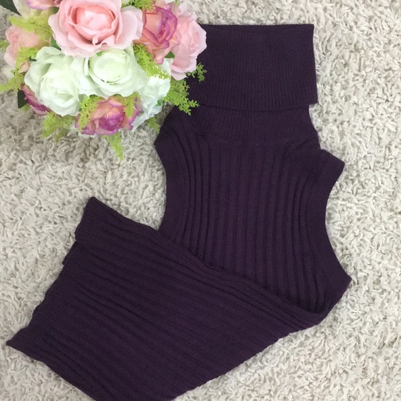 Yoki Sweaters - 💜Turtle neck purple tank💜