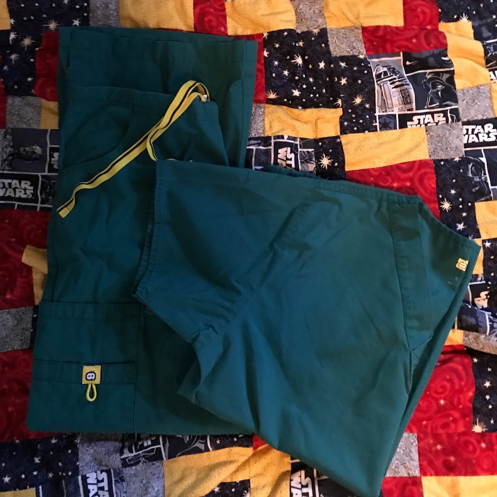Wonderwink hunter green women's scrubs set small p